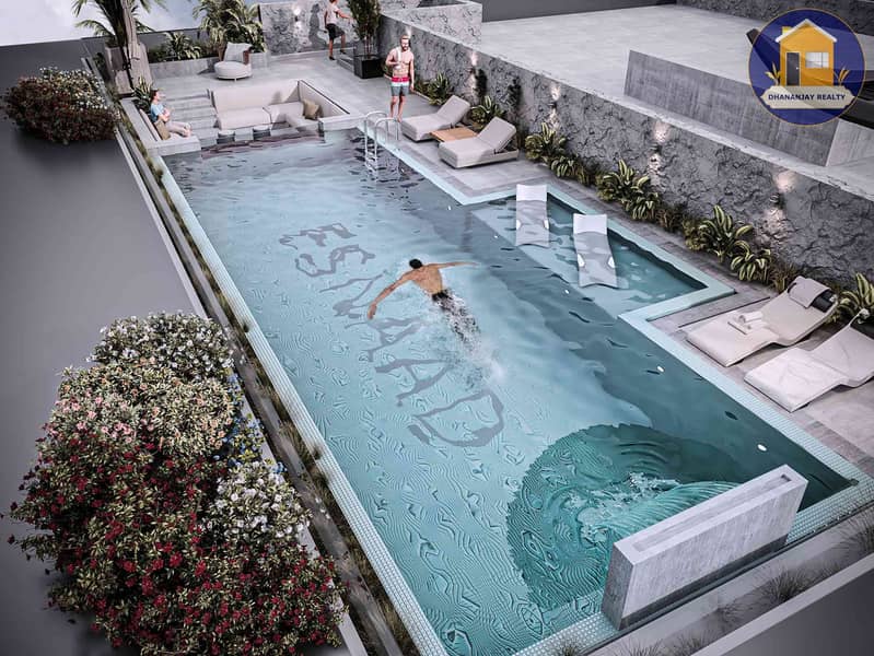 11 Swimming pool at Spark by ESNAAD in Mohammed Bin Rashid City Dubai. jpg