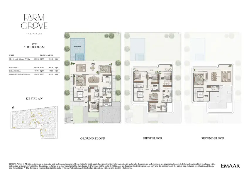 5 BR floor plan