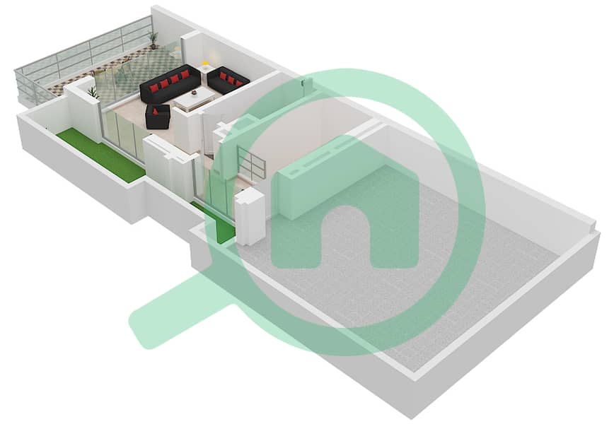 亚斯米娜别墅区 - 4 卧室别墅类型LHM戶型图 Type LHM Roof Floor interactive3D