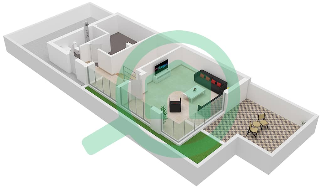 亚斯米娜别墅区 - 5 卧室别墅类型RHM戶型图 Type RHM Roof Floor interactive3D