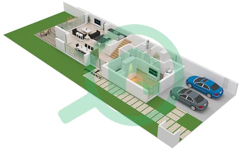 Yasmina Villas - 4 Bedroom Villa Type LHM (A) Floor plan