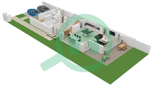 Yasmina Villas - 4 Bedroom Villa Type RHM (A) Floor plan