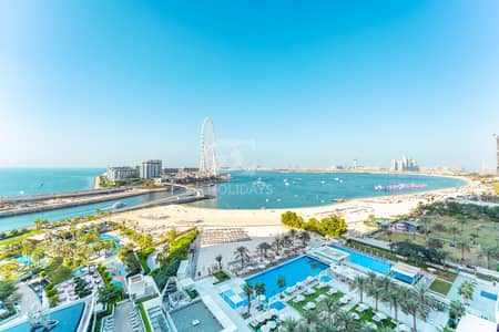 2 Bedroom Flat for Rent in Jumeirah Beach Residence (JBR), Dubai - Luxury 2 Bd with Breathtaking Sea and Ain Dubai View
