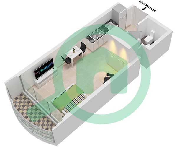 Type D Unit 2 Floor 2-19,21-45,47-56
Unit 10 Floor 21-24,47
Unit 11 Floor 2-19,25-45,48-56