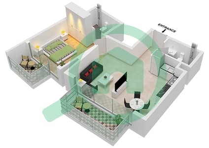 Serene Gardens 2 - 1 Bedroom Apartment Type 5 Floor plan