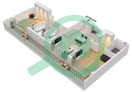 Serene Gardens 2 - 2 Bedroom Apartment Type 4 Floor plan