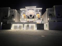 🏡 For sale, a dream villa in Al Helio 2 area in Ajman, two floors and a roof, free ownership for all nationalities, without a down payment. 100% bank