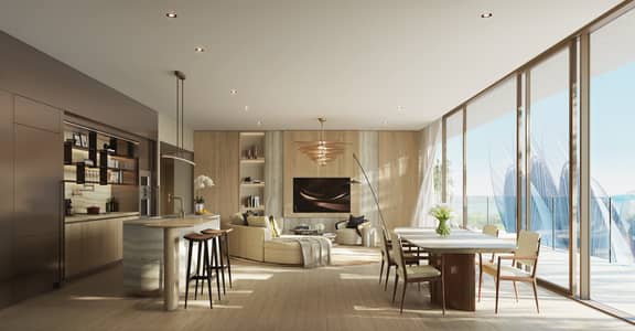 2 Bedroom Apartment for Sale in Saadiyat Island, Abu Dhabi - 4340_Fountain Views_Apt 3Bed_Livingroom_Light_Darft 04_GB. jpg