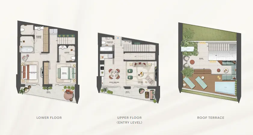 2 BR floor plan