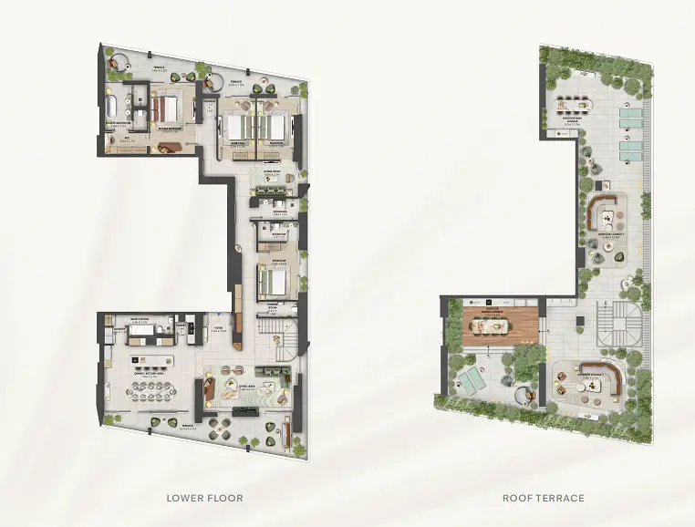 4 BR floor plan