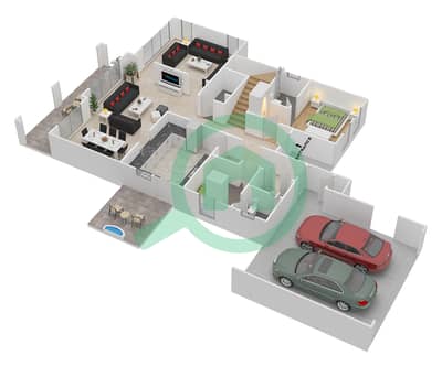 Aseel - 5 Bedroom Villa Type 2 Floor plan
