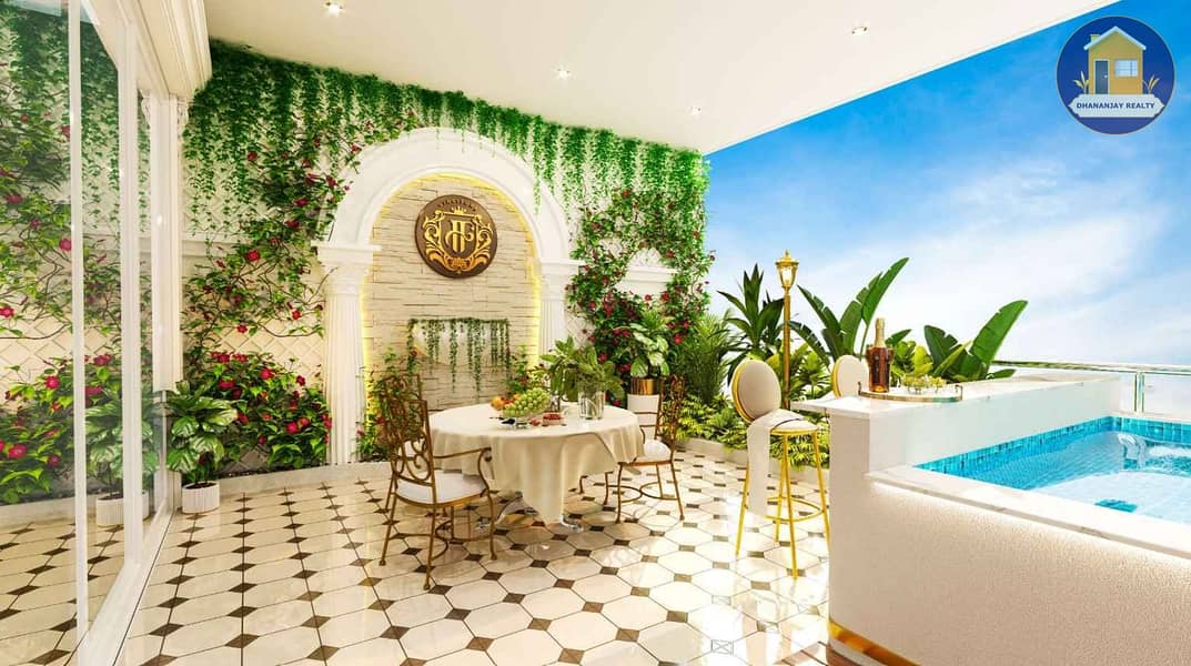 3 luxurious outdoor dining area at Vincitore Aqua Flora_6_11zon. jpg