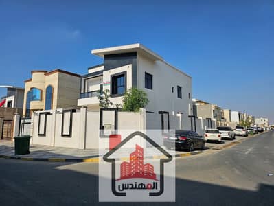 5 Bedroom Villa for Rent in Al Yasmeen, Ajman - Two-storey villa for rent in Ajman, Al Yasmeen area, corner of two streets, European design