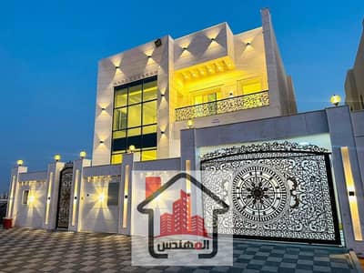 5 Bedroom Villa for Rent in Al Yasmeen, Ajman - Villa for rent in Yasmine Five master bedrooms, a living room, a living room, a main kitchen, and a maid's room. The first resident of the villa is 95,000.