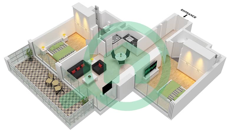 Type B Unit 14, Floor 16-17,19-34