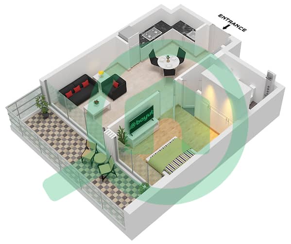 Type A1 Unit 04, Floor P1
