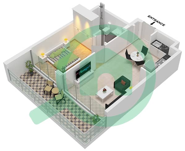 Type A1 Unit 05, Floor P1