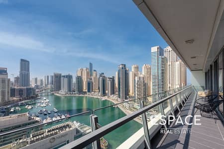 3 Bedroom Flat for Rent in Dubai Marina, Dubai - Fully Furnished | Full Marina View | Prime Location