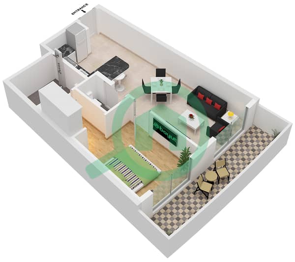 Type G Unit 14,16 Podium 1
Unit 21,23 Podium 2
Unit 18 Floor 1-17 
Unit 20 Floor 1-15