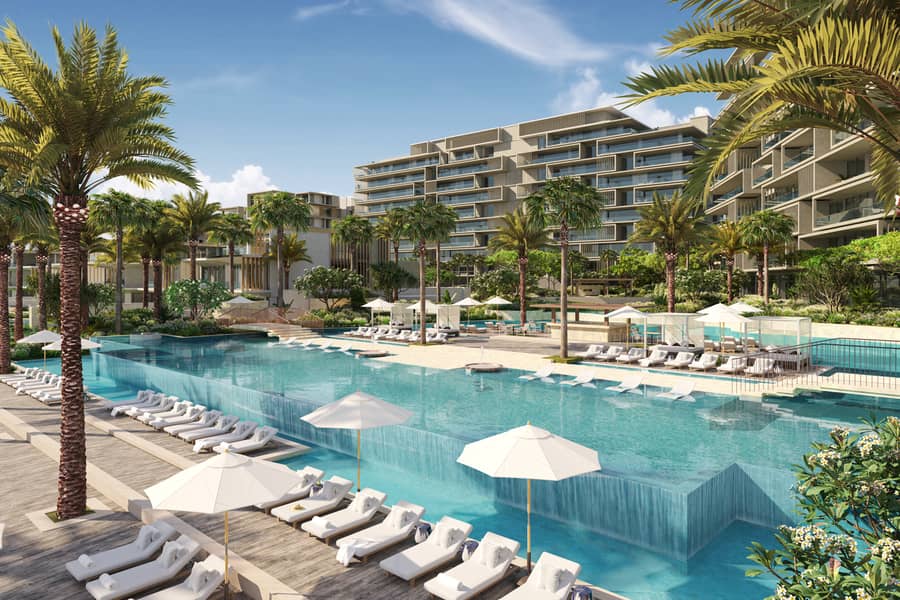 20 Six Senes Residences The Palm, Dubai - Main Pool Deck 2. jpg