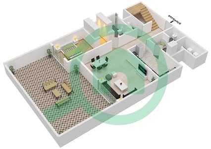 Ajman One Phase 2 - 4 Bedroom Apartment Type A Floor plan