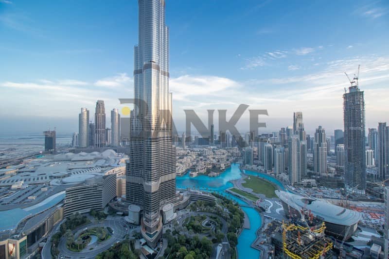 Full Burj Khalifa View | 2 BR+Store | Spacious