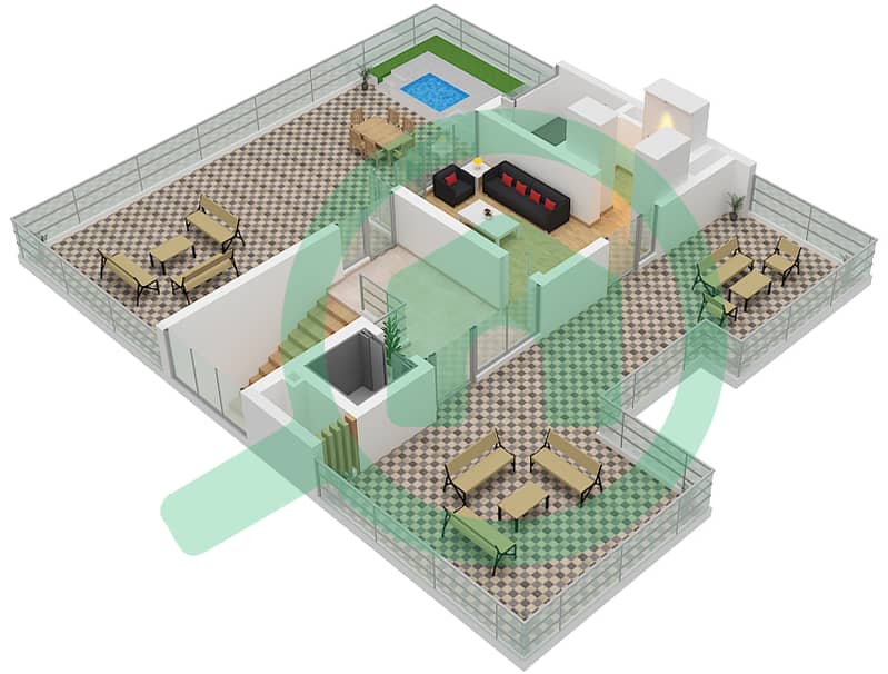 The Woodland Residences - 5 Bedroom Villa Type AMIS Floor plan Type Amis Floor Second interactive3D
