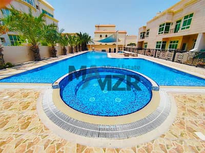 6 Bedroom Villa for Rent in Khalifa City, Abu Dhabi - Private Entrance | Swimming Pool | yard | Garden