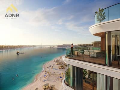 3 Bedroom Apartment for Sale in Al Seanneeah, Umm Al Quwain - Balcony sea water lagoon view. jpg