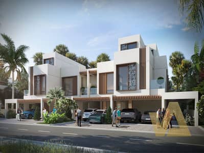 4 Cпальни Таунхаус Продажа в Дамак Лагунс, Дубай - Marbella  - Front. jpg
