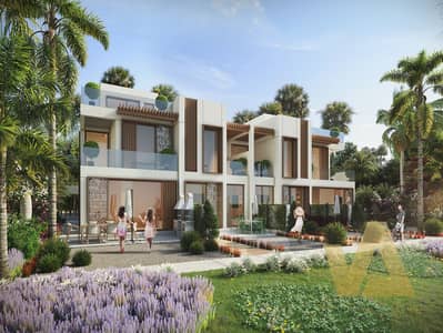 4 Cпальни Таунхаус Продажа в Дамак Лагунс, Дубай - Marbella - REAR. jpg