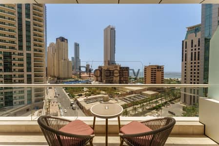 Furnished 1BR| Vacant | Balcony | Partial Sea View