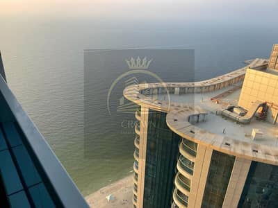 FULLY FURNISHED 1 BEDROOM HALL FOR SALE FANTASTIC SEA VIEW CORNICHE VACANT TOWER AJMAN