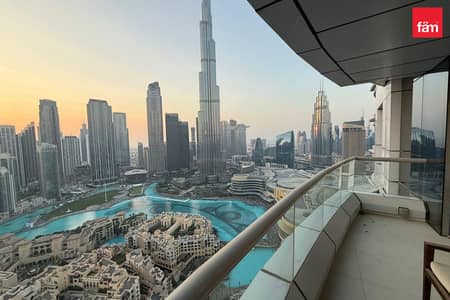 1 Bedroom Apartment for Rent in Downtown Dubai, Dubai - Burj and Fountain View | High Floor | Vacant