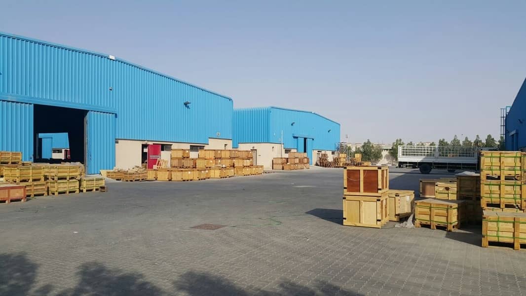 Bigger Plot  Ware House | Dubai Industrial City with Parking Spaces