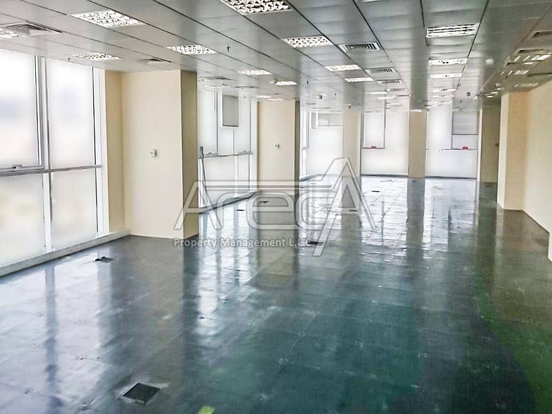 Fitted Half Floor Office! Strategically located in Muroor Road Area