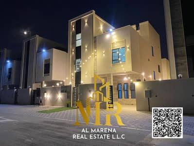Exclusively for rent, a new villa, the first resident, with a wonderful architectural design and a high level of luxury and sophistication