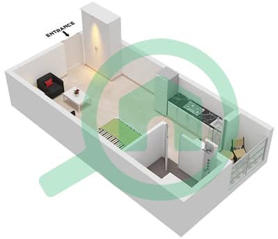 Torino by ORO24 - Studio Apartment Type 1 Floor plan