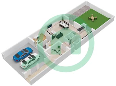 阿尔雷姆2区 - 3 卧室别墅类型／单位3 / UNIT MIDDLE戶型图