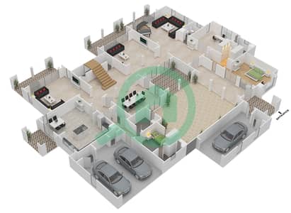 Polo Homes - 6 Bedroom Villa Type F Floor plan