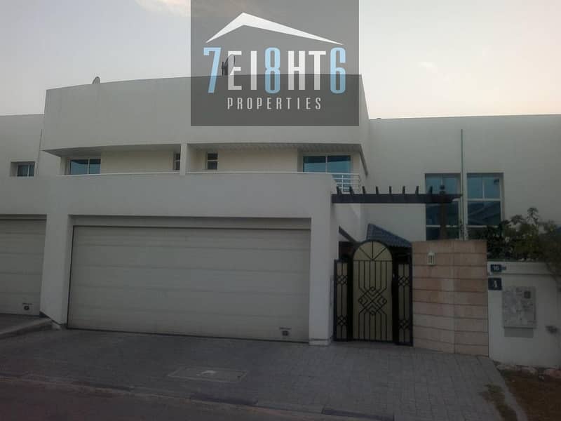 Exceptional value: 4 b/r beautifully presented semi-independent villa + maids room + large garden for rent in Umm Suqeim