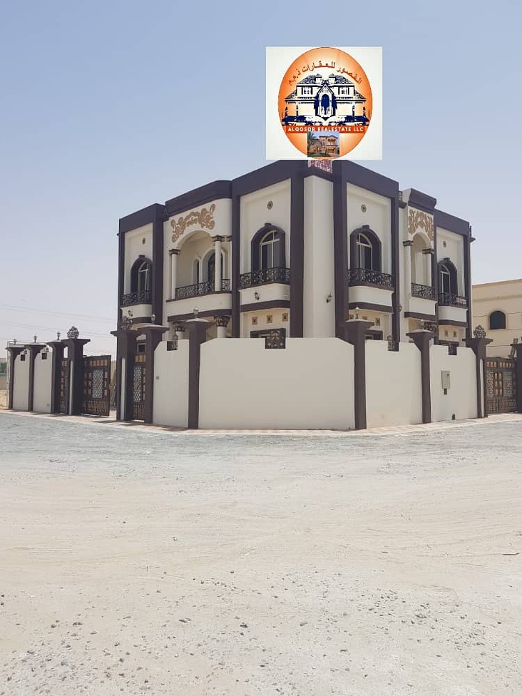 Villa for sale in Alheliqrib General street finishing Deluxe on the corner of two streets