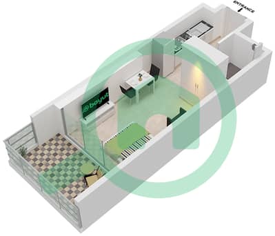 Elitz 3 Tower 1 - 单身公寓类型／单位A/UNIT 2 ,5,7 FLOOR 2-41戶型图