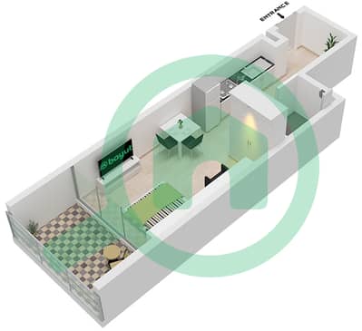 Elitz 3 Tower 1 - 单身公寓类型／单位B/UNIT 1,10,11 FLOOR 2-41戶型图