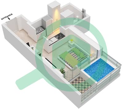 Elitz 3 Tower 1 - 单身公寓类型／单位PRESIDENTIAL-A / UNIT 6戶型图