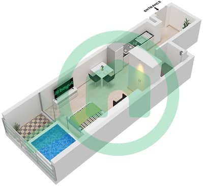 Elitz 3 Tower 1 - 单身公寓类型／单位PRESIDENTIAL-B/UNIT 9,10戶型图