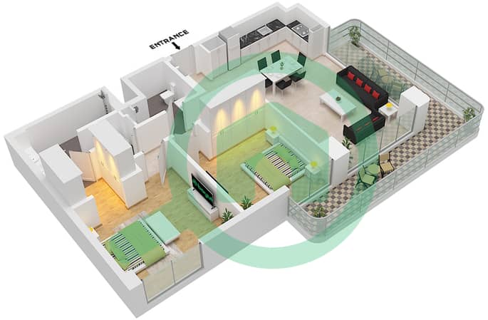 Type W Unit 9 Floor 1