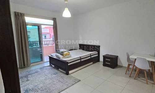 Studio for Rent in Al Ghadeer, Abu Dhabi - Large Terraced Studio | Furnished | Vacant