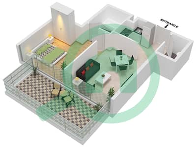 Elite Sports Residence 8 - 1 Bed Apartments Type 9 Floor plan