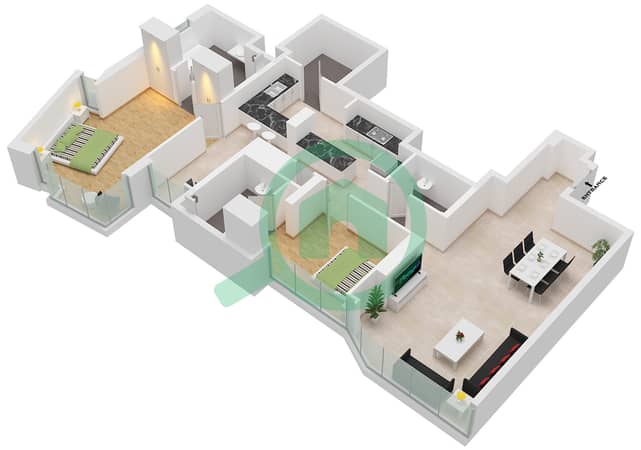 Type B6 Unit 4 Floor 28